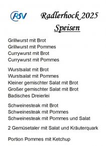 Speisenangebot